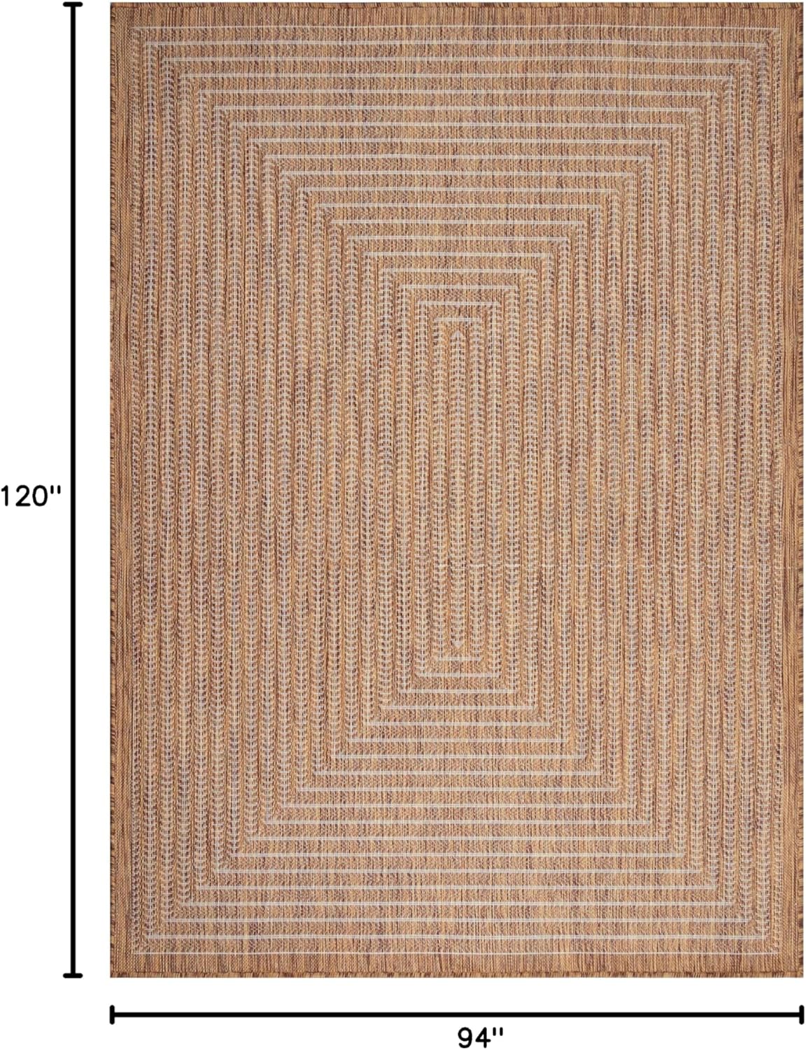 Adiva Rugs Outdoor Indoor Area Rug, Weather Resistant, Easy to Clean, Stain Resistant Floor Mat for