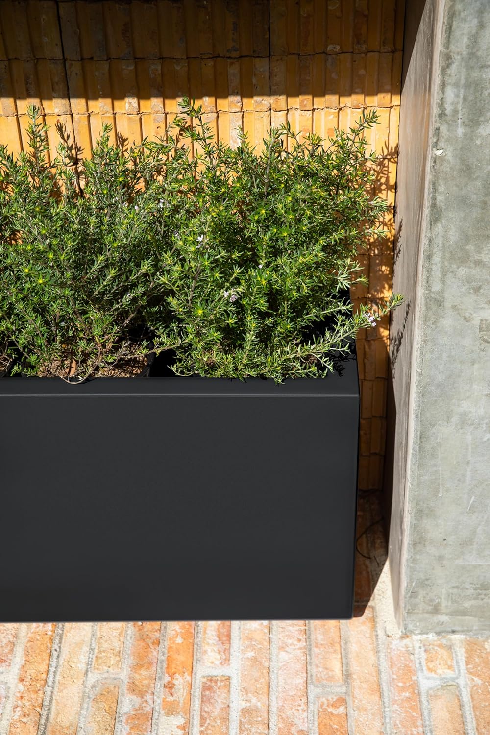 Veradek Block Series Long Box Planter - Large Rectangular Planter for Indoor or Outdoor Patio/Porch