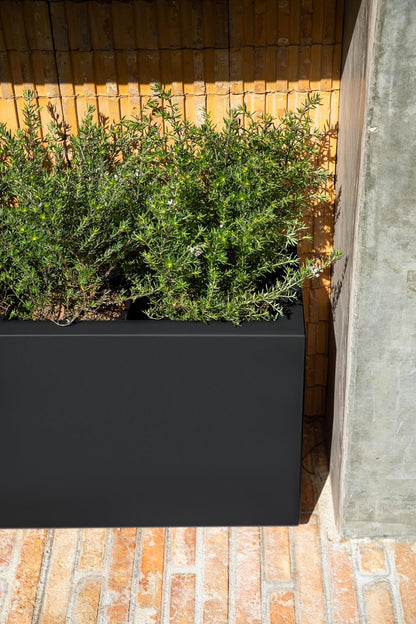 Veradek Block Series Long Box Planter - Large Rectangular Planter for Indoor or Outdoor Patio/Porch