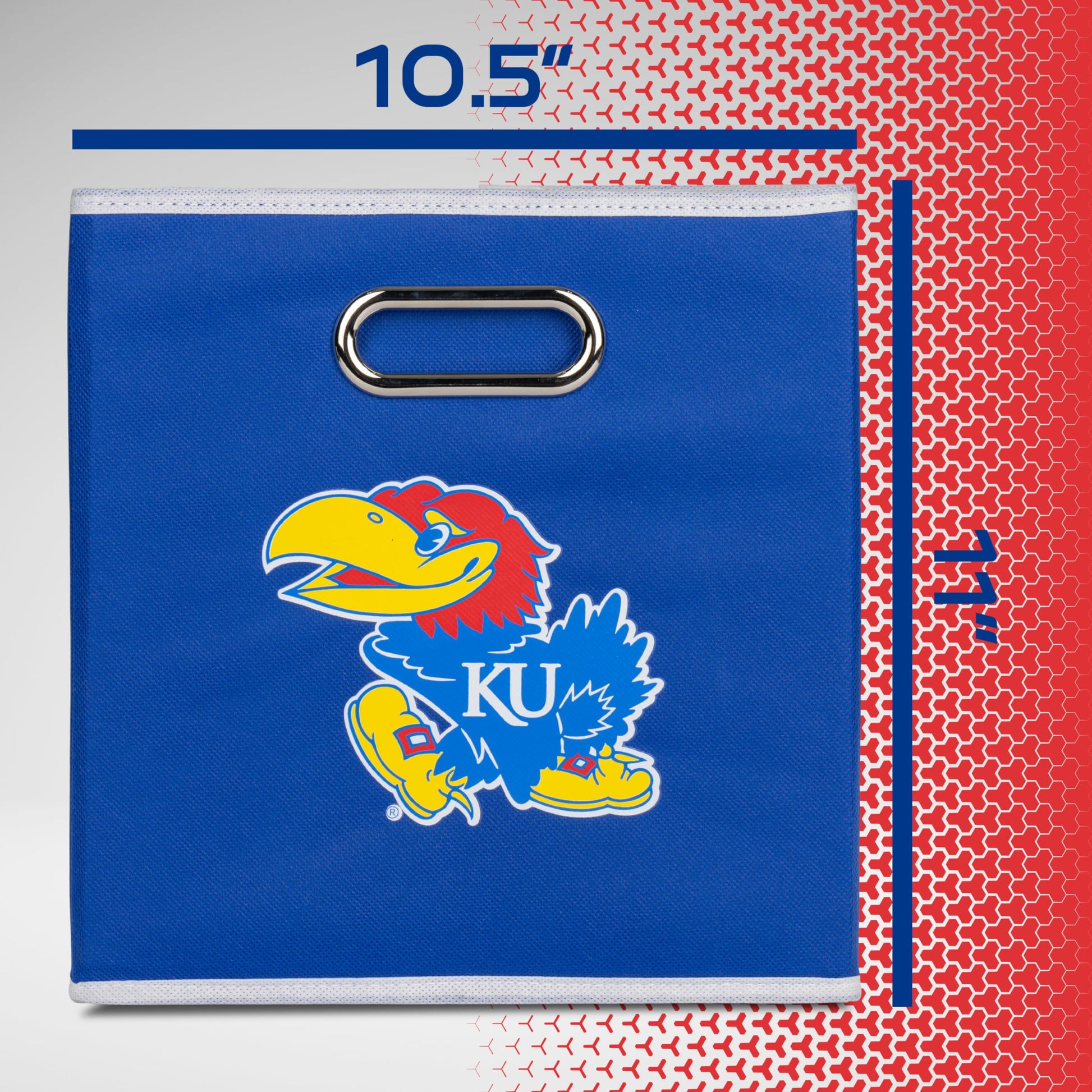 Franklin Sports NCAA Storage Bin - Cube Organizer - Kansas