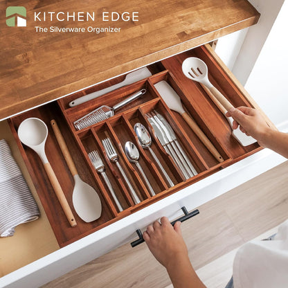 Premium Silverware, Flatware and Utensil Organizer for Kitchen Drawers, Expandable 14.5 to 25