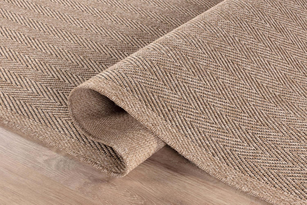 CAMILSON Easy Jute Rug 2x3, Indoor Outdoor Natural Color Fiber Area Rugs for Bathroom and Kitchen