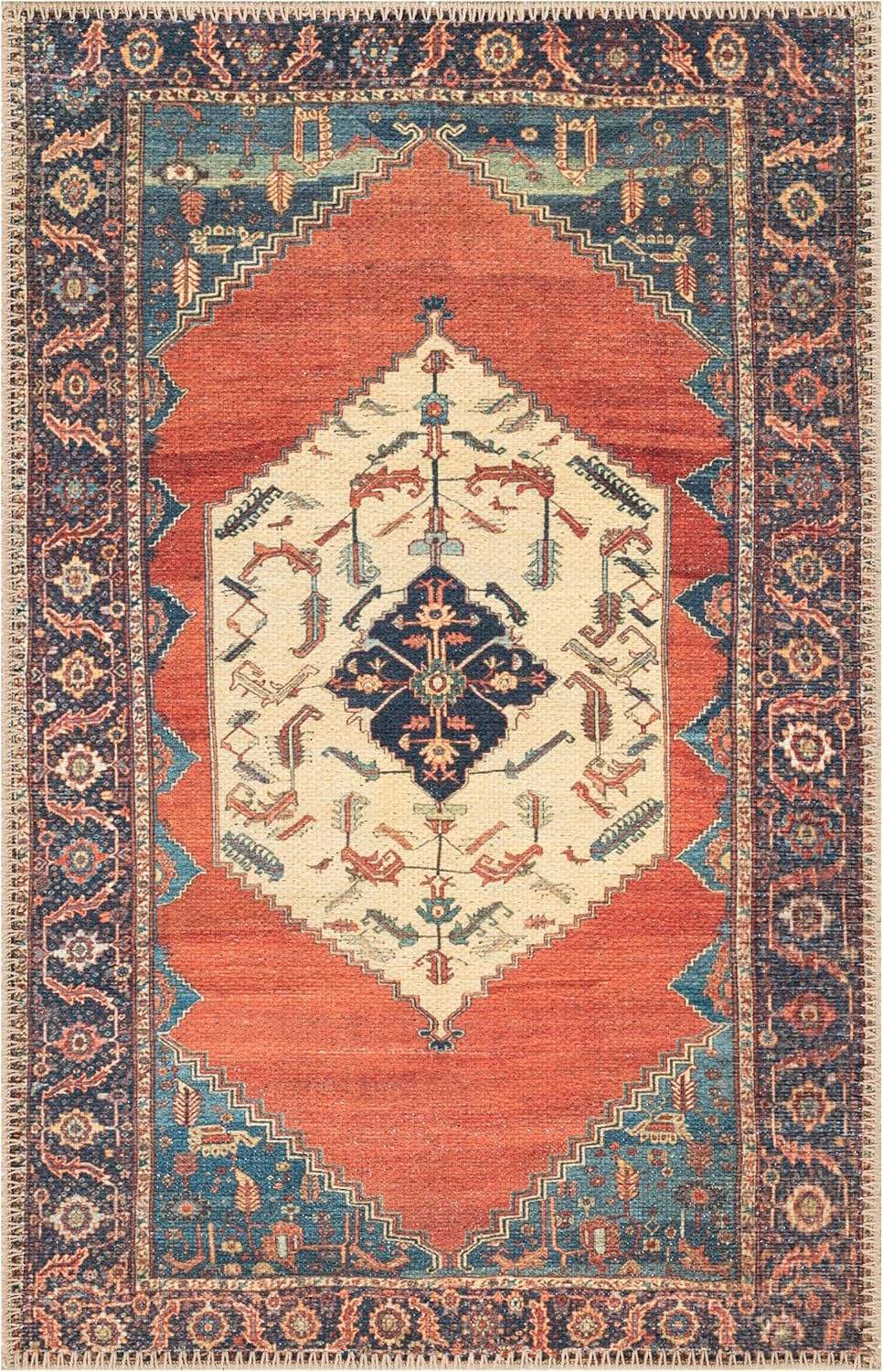 Keen Home Design 2x3 Rug - Machine Washable Entry Rug with Non-Slip Backing, Ideal for Enteryway