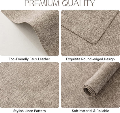 Romanstile Vinyl Placemats Set of 4-12 X 18 Inch - Heat Resistant Place Mats 100% Waterproof