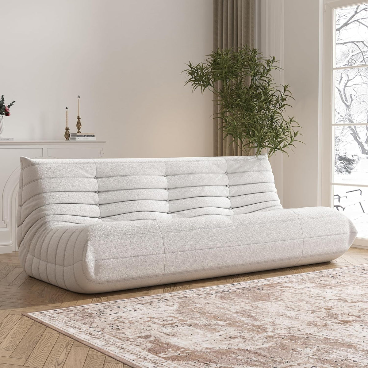 Big Bean Bag Chairs for Adults, 3 Seater Large Bean Bag Chair Sofa, Fireside Chair Lazy Sofa Chair