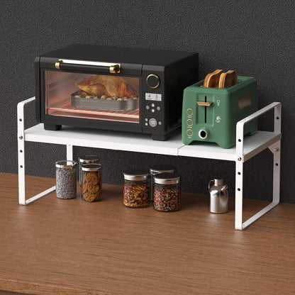 iPEGTOP Expandable Cabinet Storage Shelf Organizer Rack, Heavy Duty Cupboard Stand Spice Rack