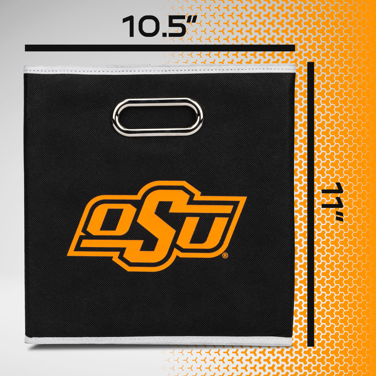 Franklin Sports NCAA Storage Bin - Cube Organizer - Oklahoma State