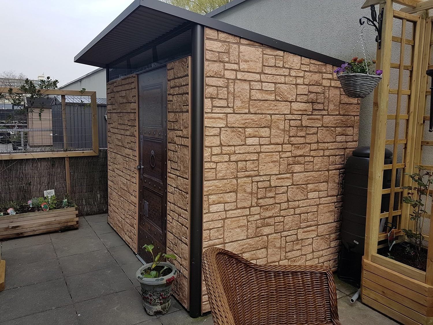 Dundee Deco 3D Wall Panels Faux Brick - Cladding Beige Stone Look Wall Paneling, Styrofoam, Sample