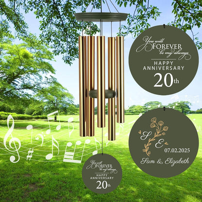 ASTARIN 20th Tree of Life Wind Chimes, Personalized Wind Chimes for Cople Women Men, Couple Gifts