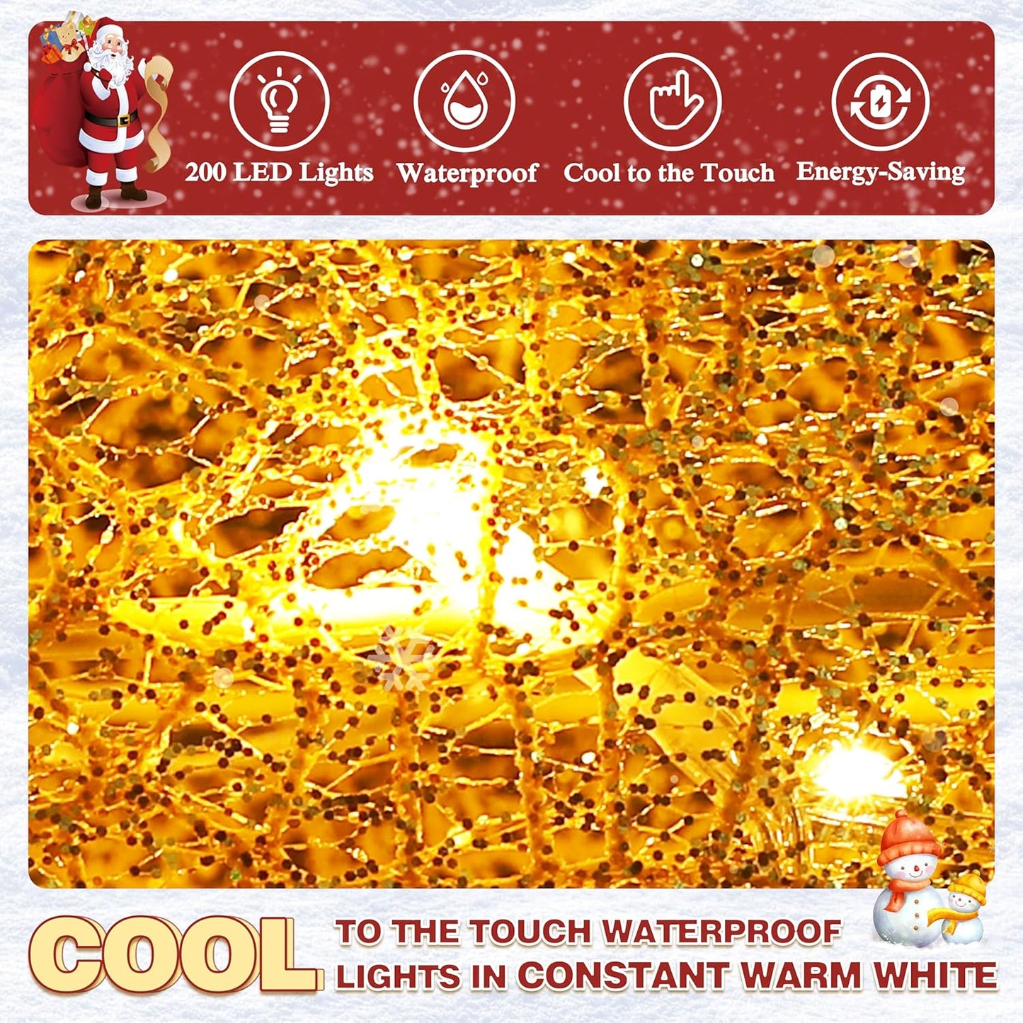 4.5FT Lighted Reindeer Family Set for Christmas Decoration, 3 Pieces Pre-Lit Iridescent Deer with