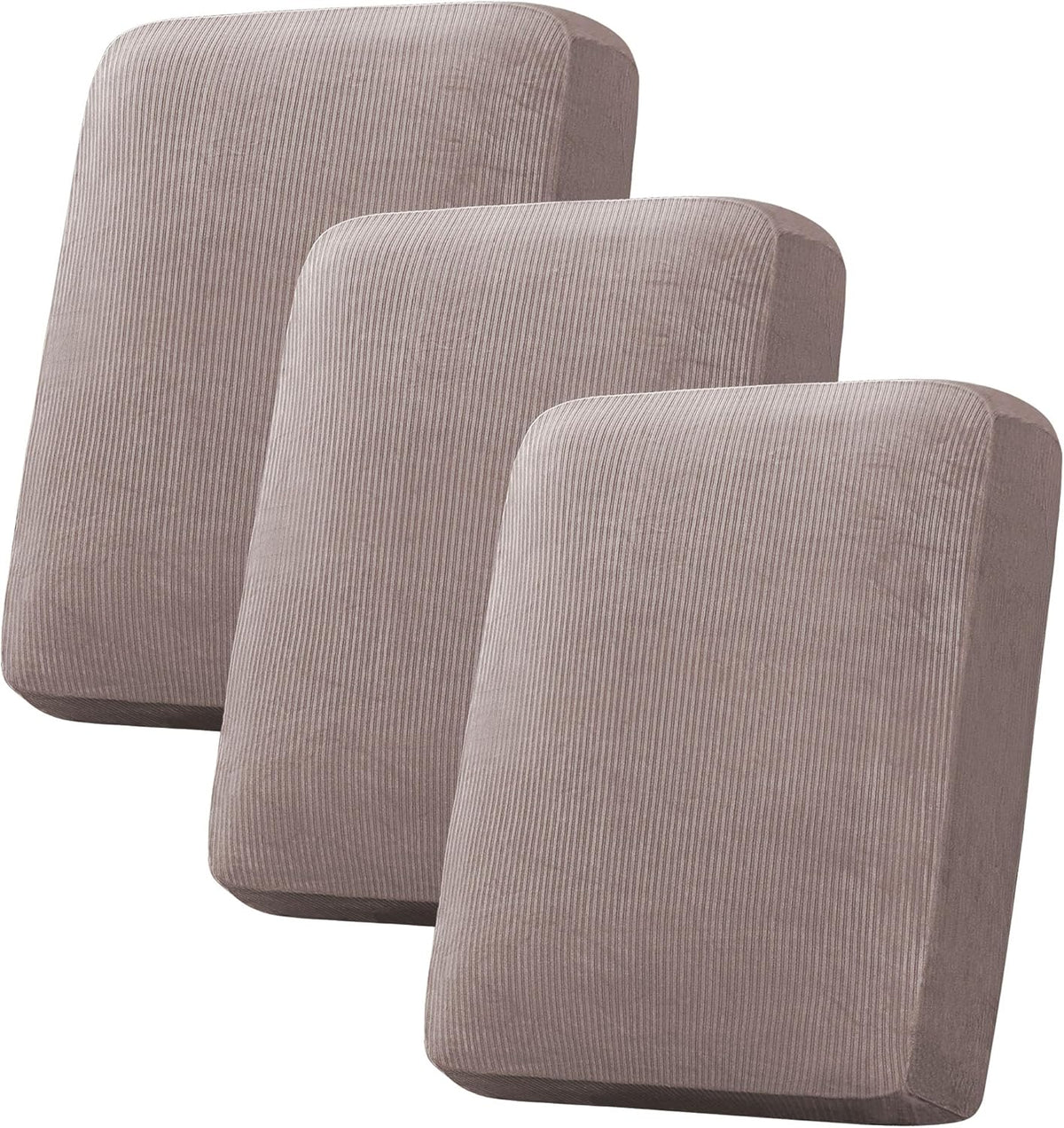 H.VERSAILTEX Velvet Stretch Couch Cushion Cover Plush Cushion Slipcover for Chair Loveseat Sofa
