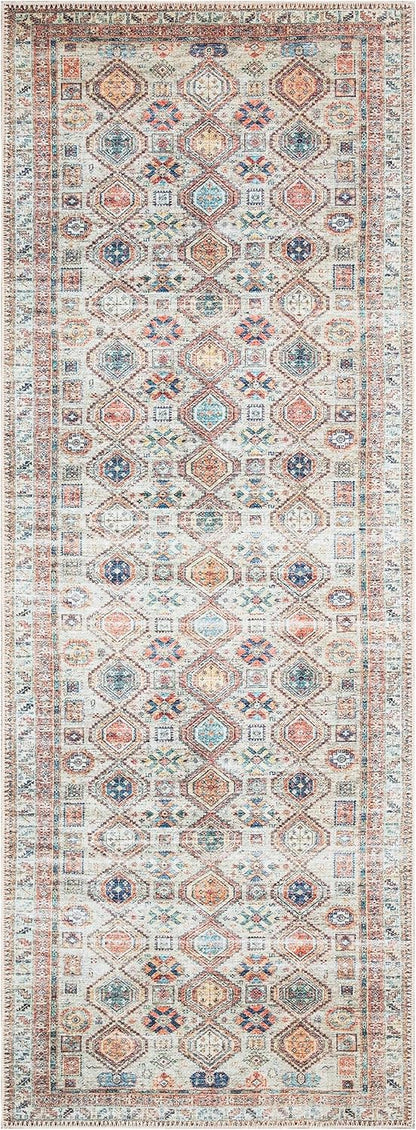 Keen Home Design 2x10 Rug - Machine Washable Runner Rug with Non-Slip Backing, Ideal for Hallway