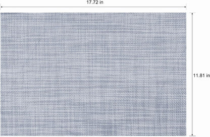 CADONO Placemats Set of 4 Washable Indoor/Outdoor Vinyl Place Mats for Dining Table Durable