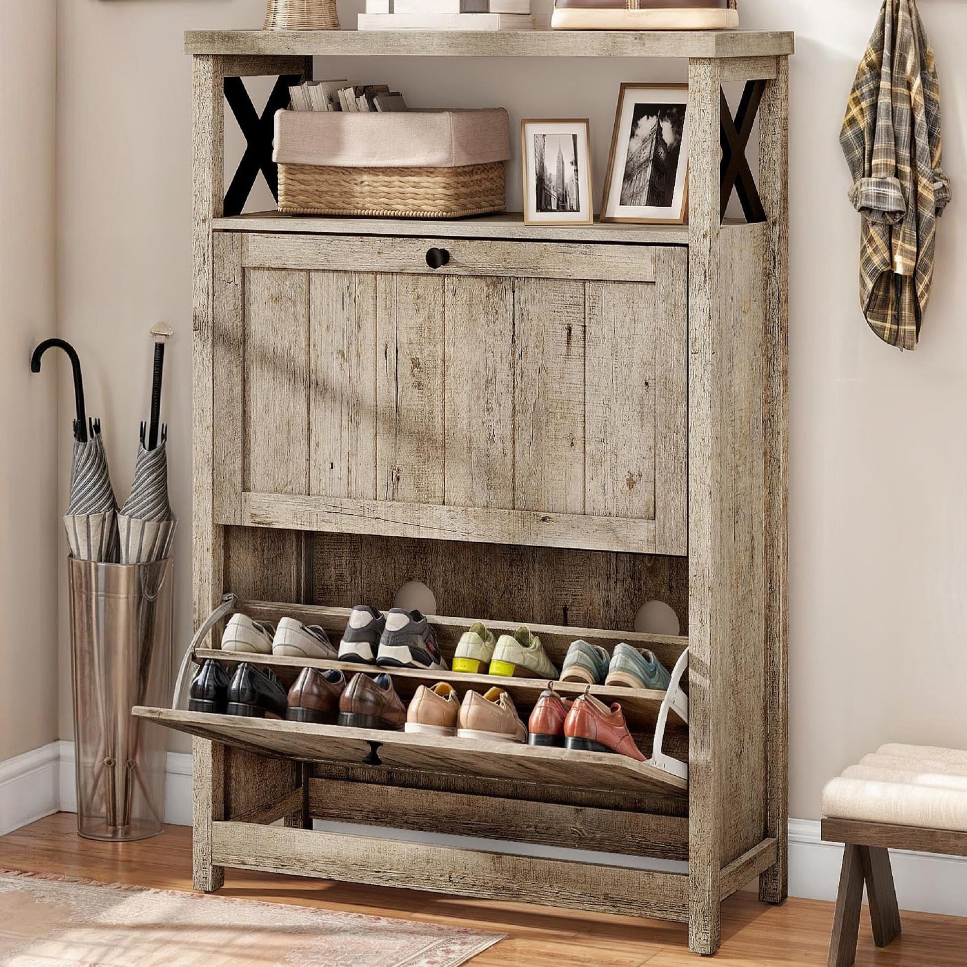 DWVO Shoe Cabinet Entryway