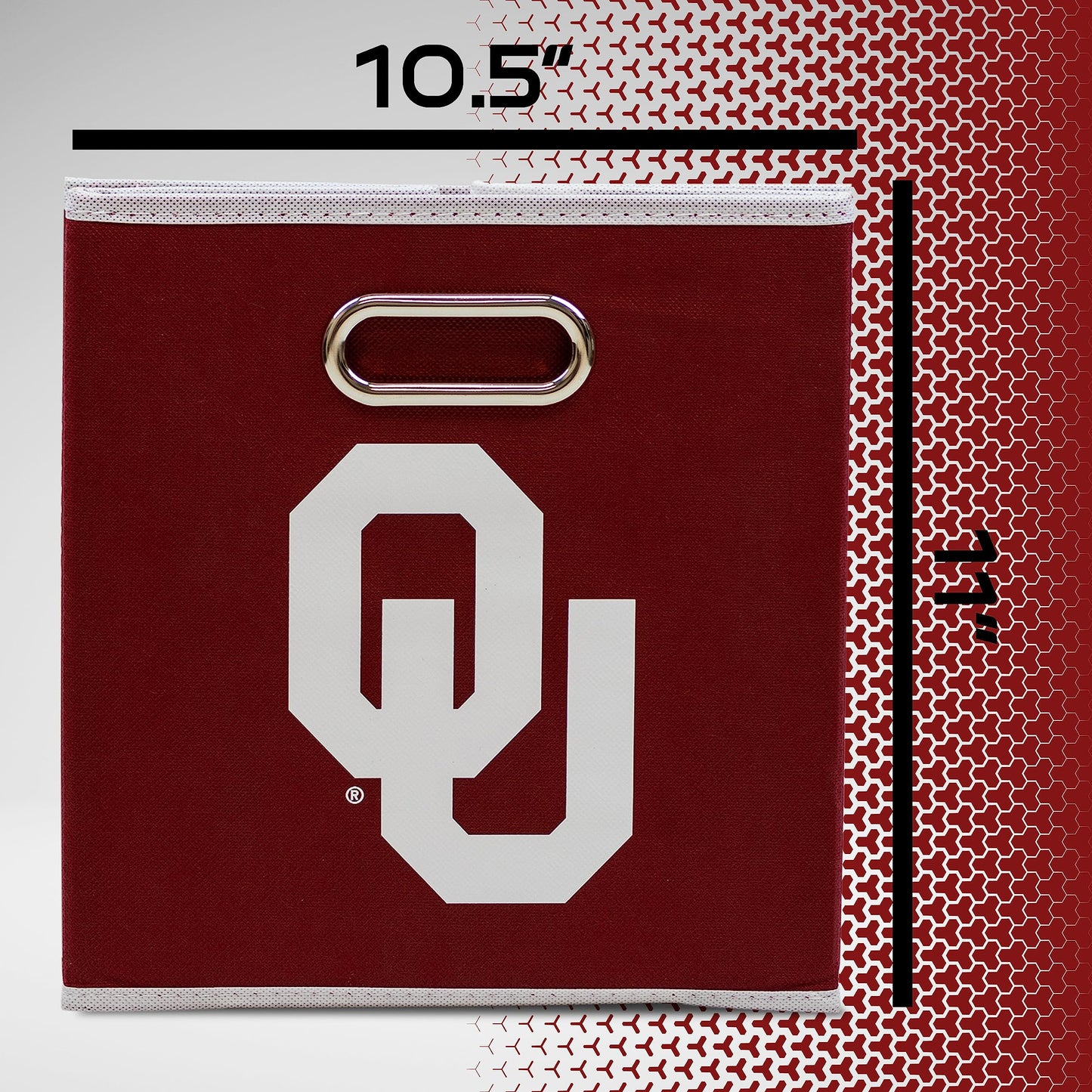 Franklin Sports NCAA Storage Bin - Cube Organizer - Oklahoma