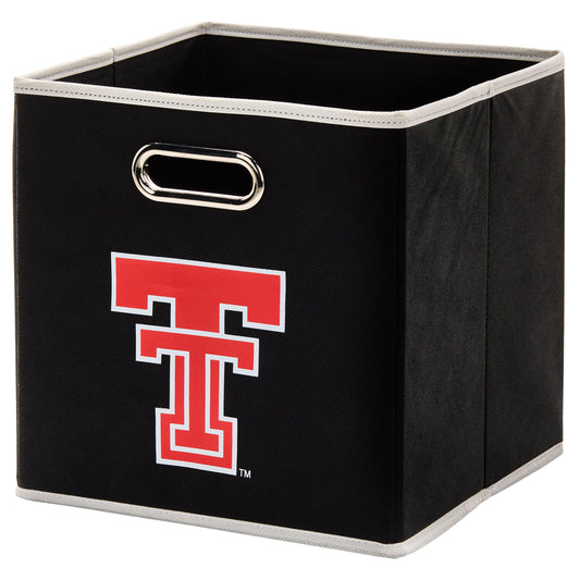 Franklin Sports NCAA Storage Bin - Cube Organizer - Texas Tech