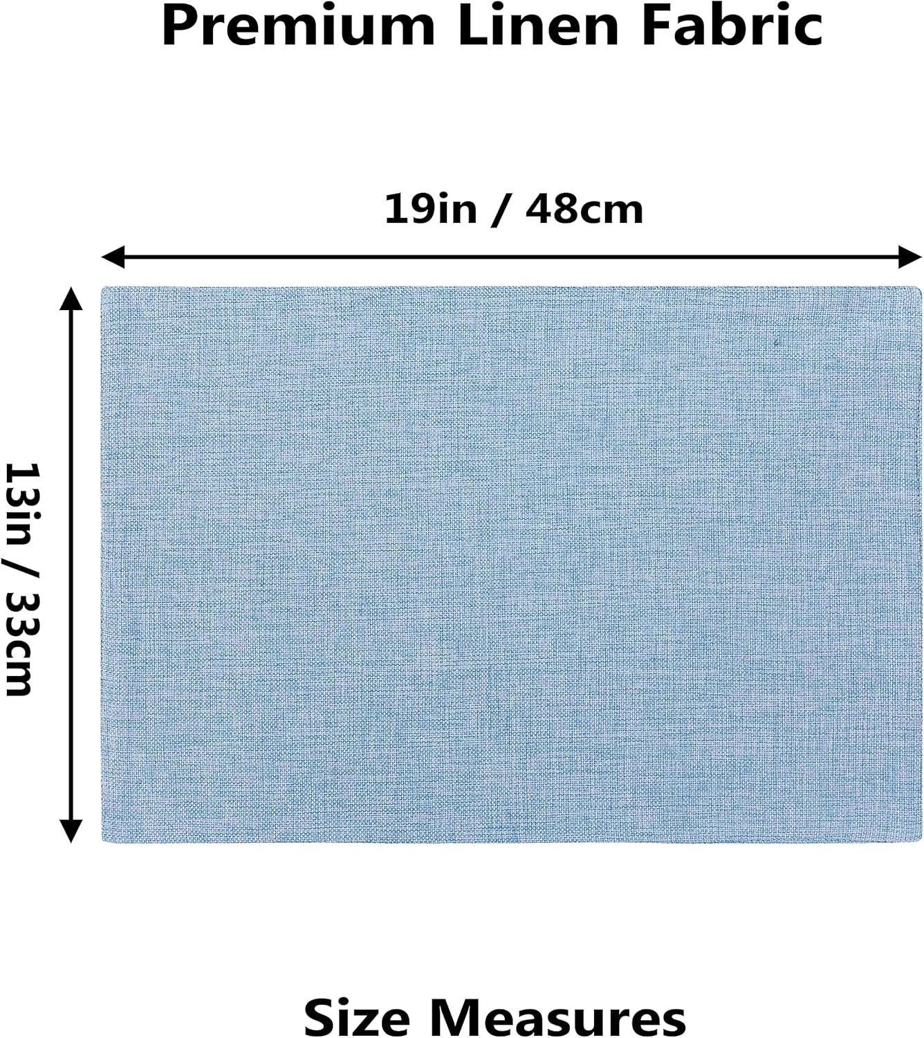 Home Brilliant Blue Placemats Set of 8 Heat Resistant Farmhouse Boho Placemats Burlap Cloth Place