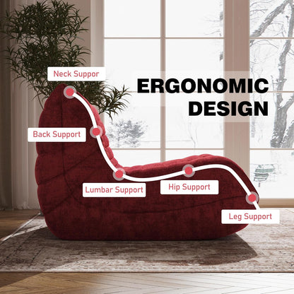 Bean Bag Chair, Fireside Chair Bean Bag Sofa Large Bean Bag Chair for Adults, Bean Bag Chairs for