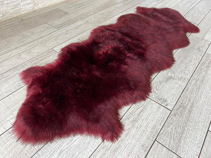 LAMBZY Faux Sheepskin Super Soft Hypoallergenic Free Shape Silky Shag Rug, Luxury Shaggy Plush