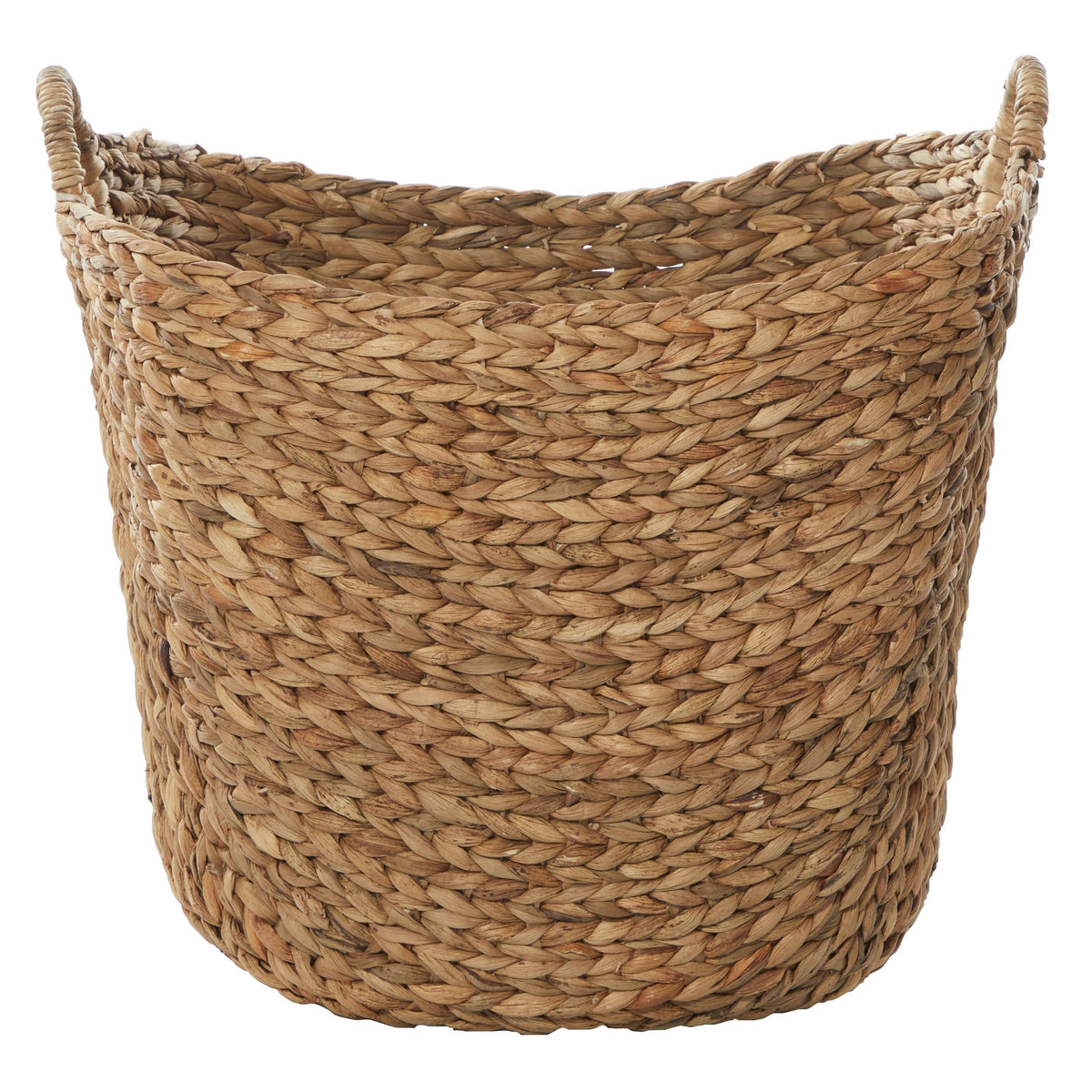 Deco 79 Seagrass Storage Basket, Large Woven Basket, 20" x 18" x 19", Brown