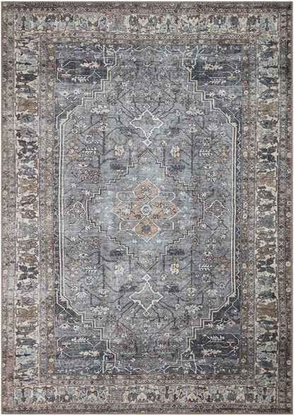 Keen Home Design 9x12 Rug - Machine Washable Area Rug with Non-Slip Backing, Ideal for Living Room