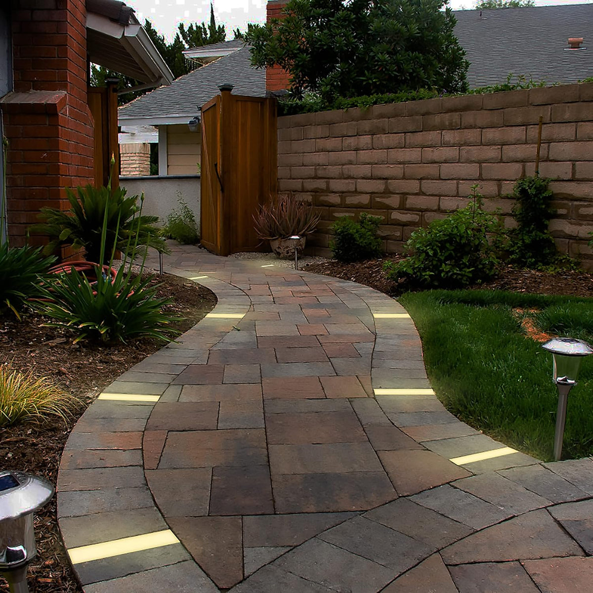 LUMENGY Paver Light 3×9 Inch (2.95 inch X 8.85 inch), Warm White Glare-Free Illumination for