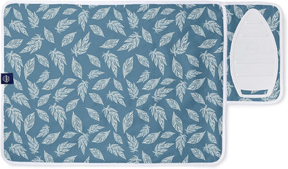 Encasa XO Ironing Mat/Pad (Small 28"x20") with 3mm Padding & Silicone Iron Rest for Steam Pressing