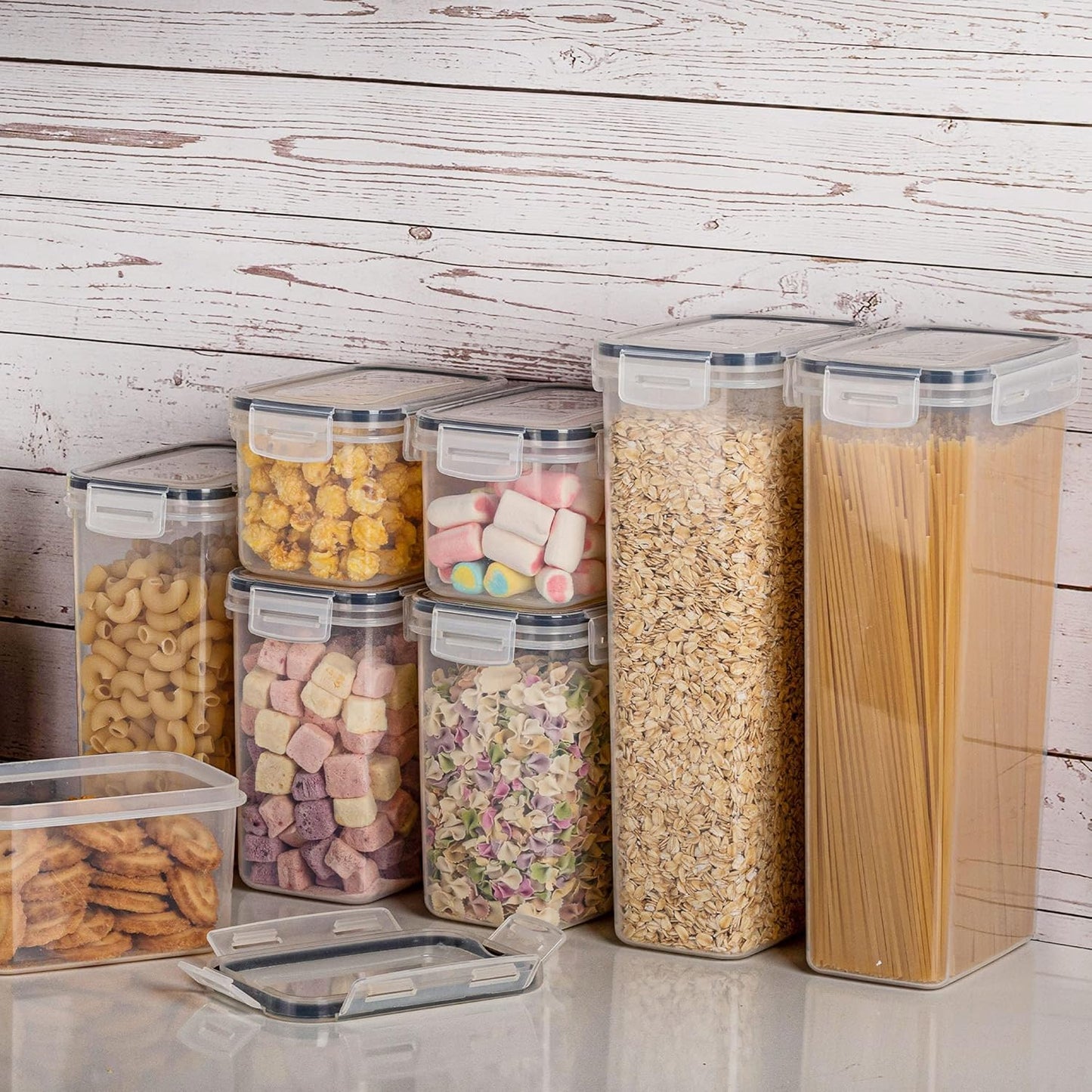 Airtight Food Storage Containers with Lids, Vtopmart 24 pcs Plastic Kitchen and Pantry Organization