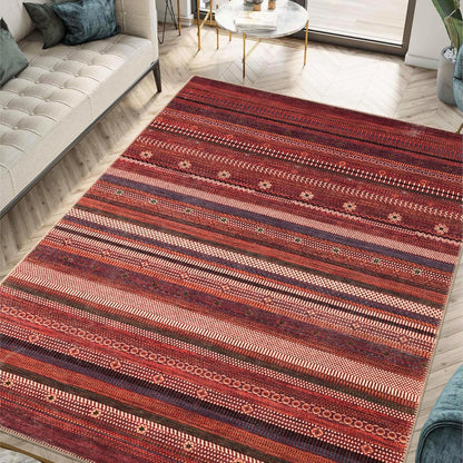 Keen Home Design 4x6 Rug - Machine Washable Area Rug with Non-Slip Backing, Ideal for Living Room