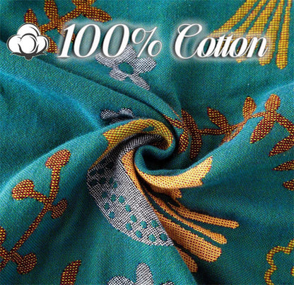 MSGKV Boho Throw Blanket 100% Cotton Blankets for Bed Couch 60''x80'', Soft Summer Blanket Travel