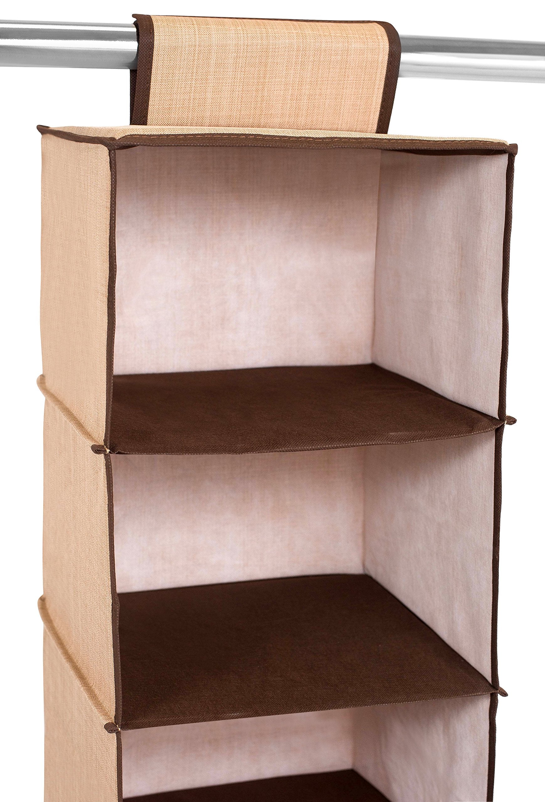 Internet's Best Hanging Closet Organizer - 6 Shelf - Clothing Sweaters Shoes Accessories Storage