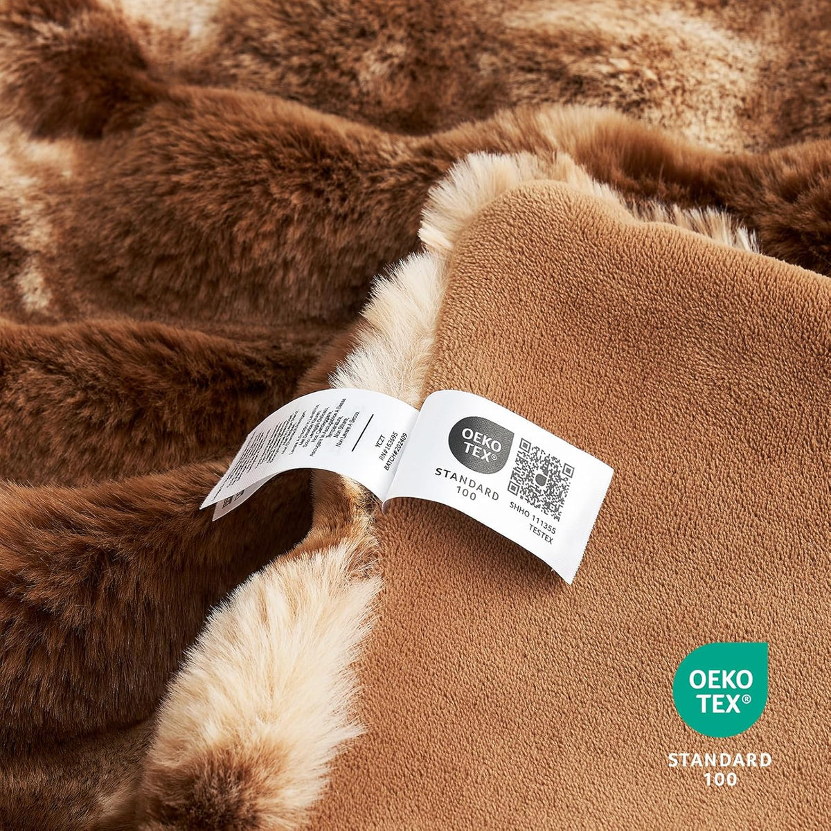 Cozy Bliss Faux Fur Throw Blanket for Couch, Fuzzy Soft Plush Thick Bubble Blanket for Sofa Bedroom