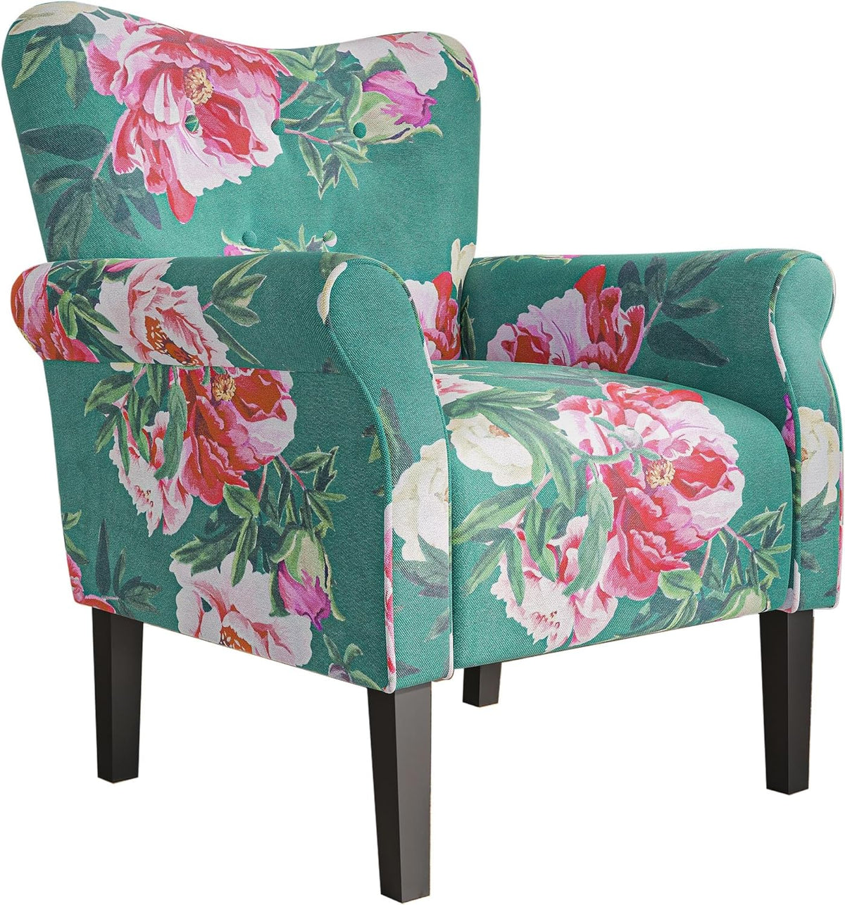 BELLEZE Modern Accent Chair, High Back Armchair, Upholstered Wingback Side Chair, Padded Single
