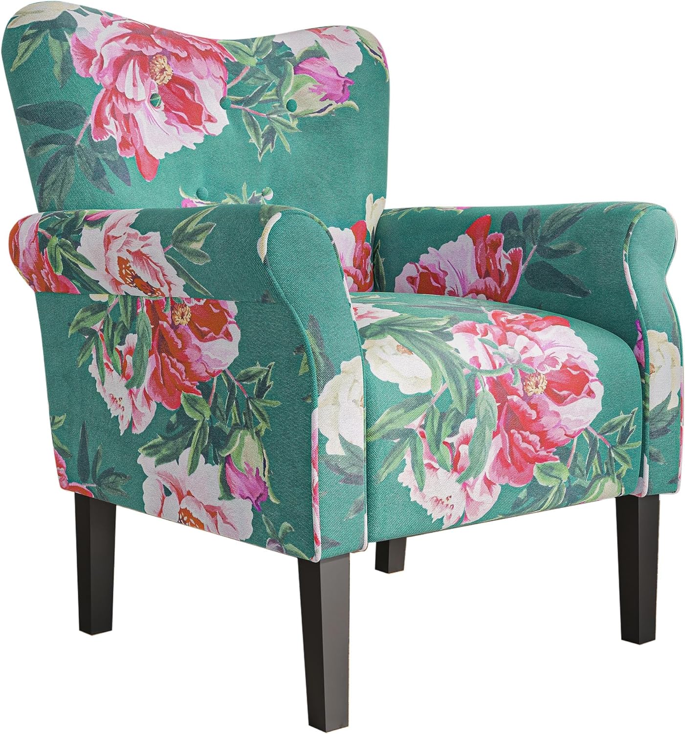 BELLEZE Modern Accent Chair, High Back Armchair, Upholstered Wingback Side Chair, Padded Single