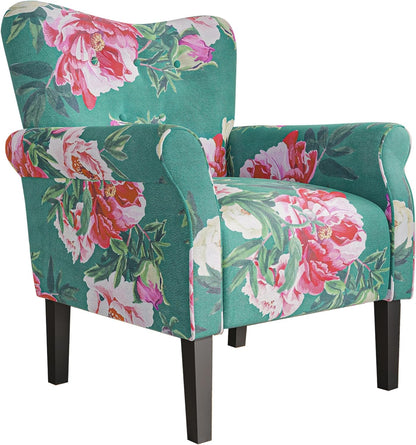 BELLEZE Modern Accent Chair, High Back Armchair, Upholstered Wingback Side Chair, Padded Single
