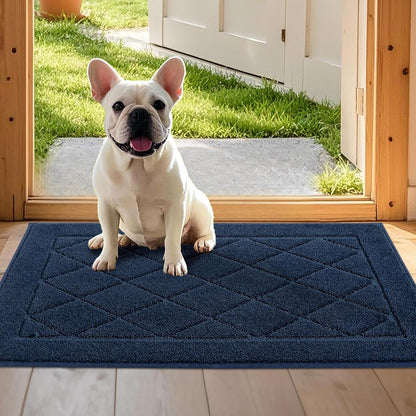 JSEI Dirt Trapper Door Mat 20"x32", Non-Slip Washable Entryway Mats, Dog Door Mat, Stain Resistant