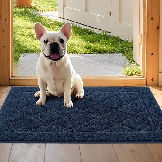 JSEI Dirt Trapper Door Mat 20"x32", Non-Slip Washable Entryway Mats, Dog Door Mat, Stain Resistant