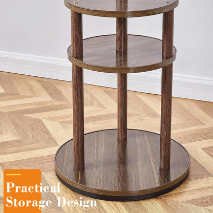 VECELO Coat Rack Freestanding, Entryway Hanger Stand, Umbrella Holder, Hall Tree With Hooks, Floor