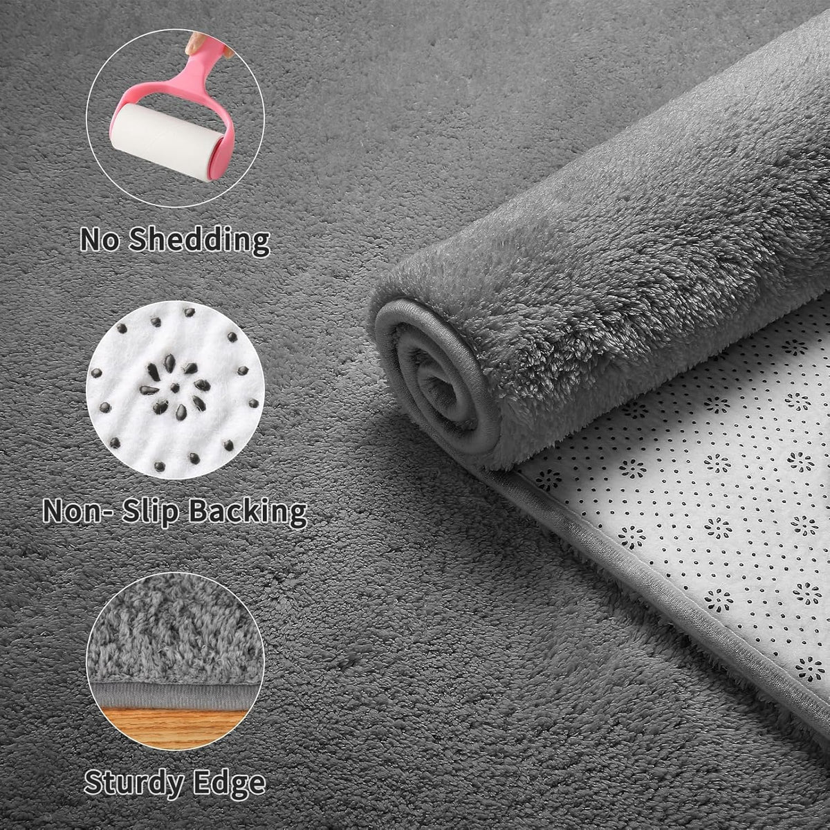 Sour Lemon 5x7 Area Rugs for Living Room, Soft Large Area Rug Fluffy Rugs for Bedroom，Machine