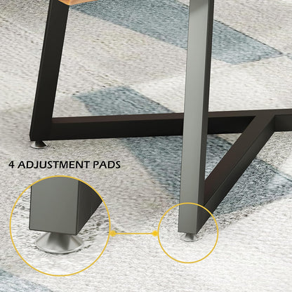 18 Inch Metal Coffee Table Legs, DIY Geometry Desk Base for Table Heavy Duty Furniture Legs for