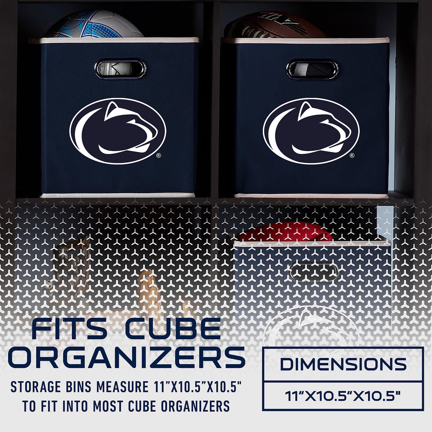 Franklin Sports NCAA Storage Bin - Cube Organizer - Penn State