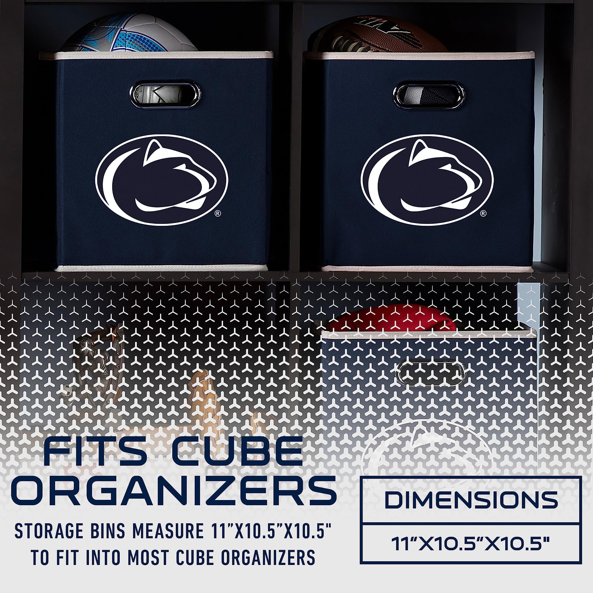 Franklin Sports NCAA Storage Bin - Cube Organizer - Penn State
