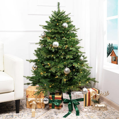 Cynthia 4.5ft Prelit Aritificial Christmas Tree with 1117 Branch Tips, 300 Warm Lights and Metal