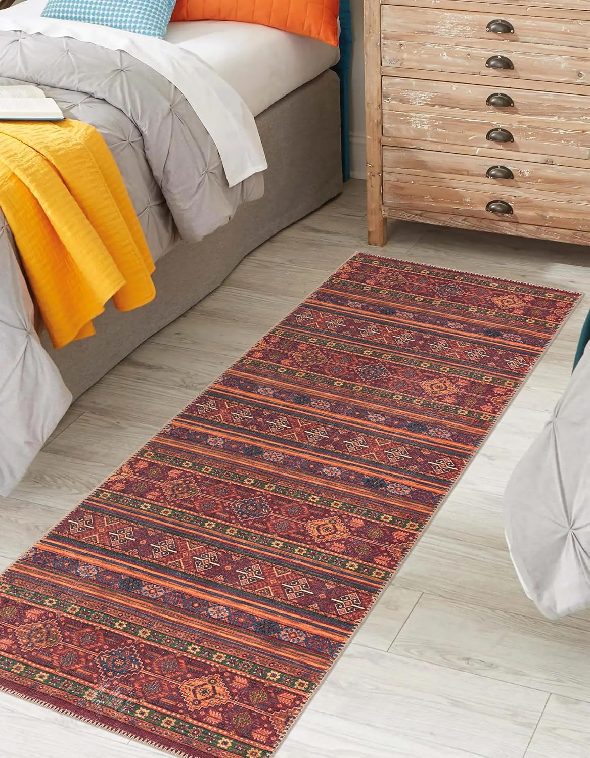 Keen Home Design 2x10 Rug - Machine Washable Runner with Non-Slip Backing, Ideal for Hallway