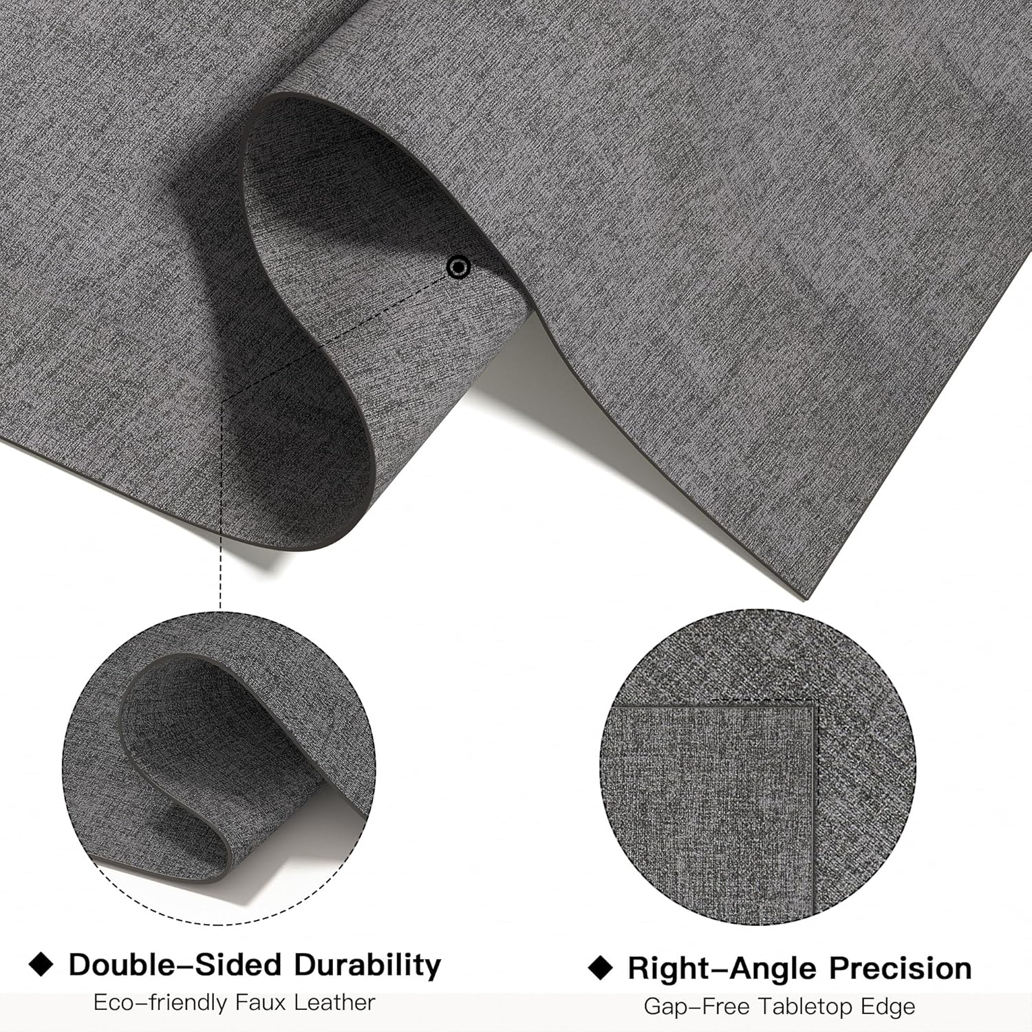 DOLOPL Placemats Set of 12, Reversible Wipeable & Heat Resistant Place Mats, Modern Faux Leather