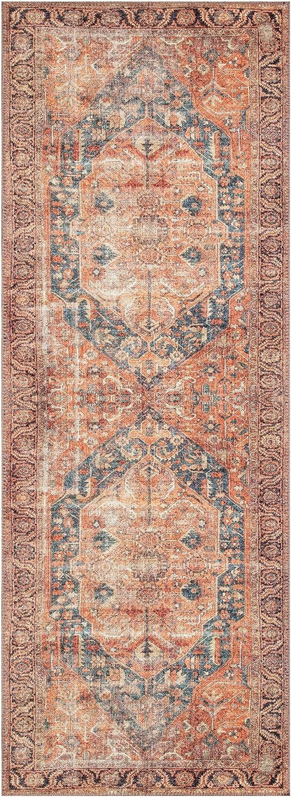 Keen Home Design 2x12 Rug - Machine Washable Runner Rug with Non-Slip Backing, Ideal for Hallway