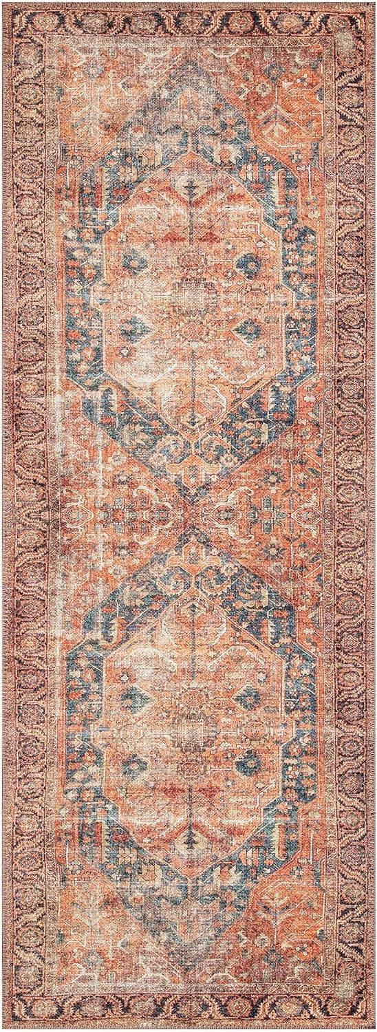 Keen Home Design 2x10 Rug - Machine Washable Runner Rug with Non-Slip Backing, Ideal for Hallway