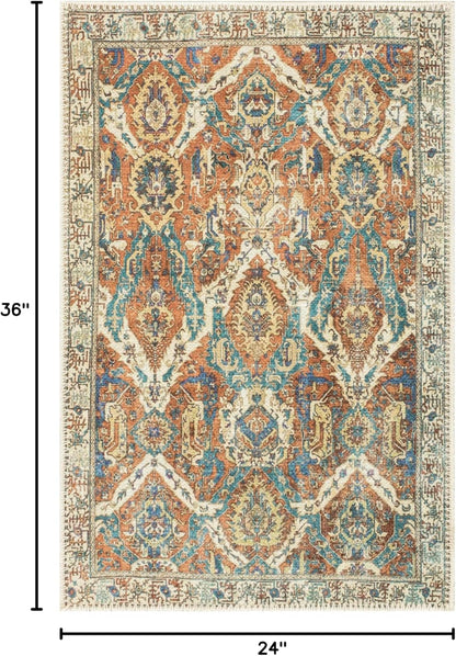 Keen Home Design 2x3 Rug - Machine Washable Entry Rug with Non-Slip Backing, Ideal for Enteryway
