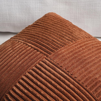 Fancy Homi 2 Packs Rust Euro Decorative Throw Pillow Covers 28x28 Inch for Bedroom Bed, Farmhouse