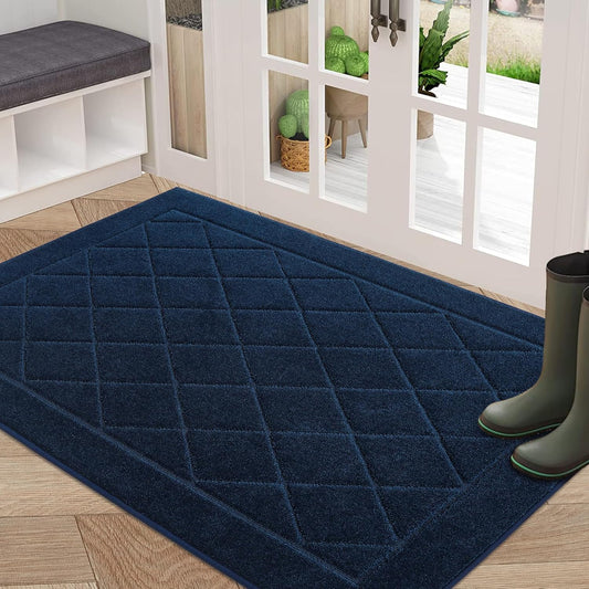 BEQHAUSE Dirt Trapper Door Mat 32" x 48", Doormat Non-Slip Entryway Rugs Washable, Dog Door Mat
